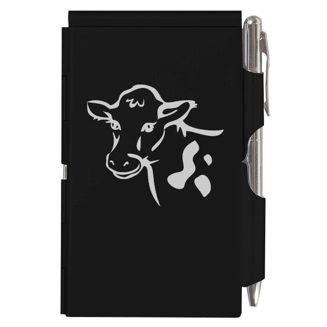 Black Cow Flip Notepad