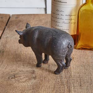 Rustic Pig Figurine