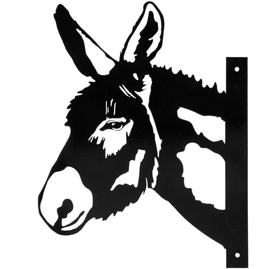 Metal Donkey Outdoor Decor