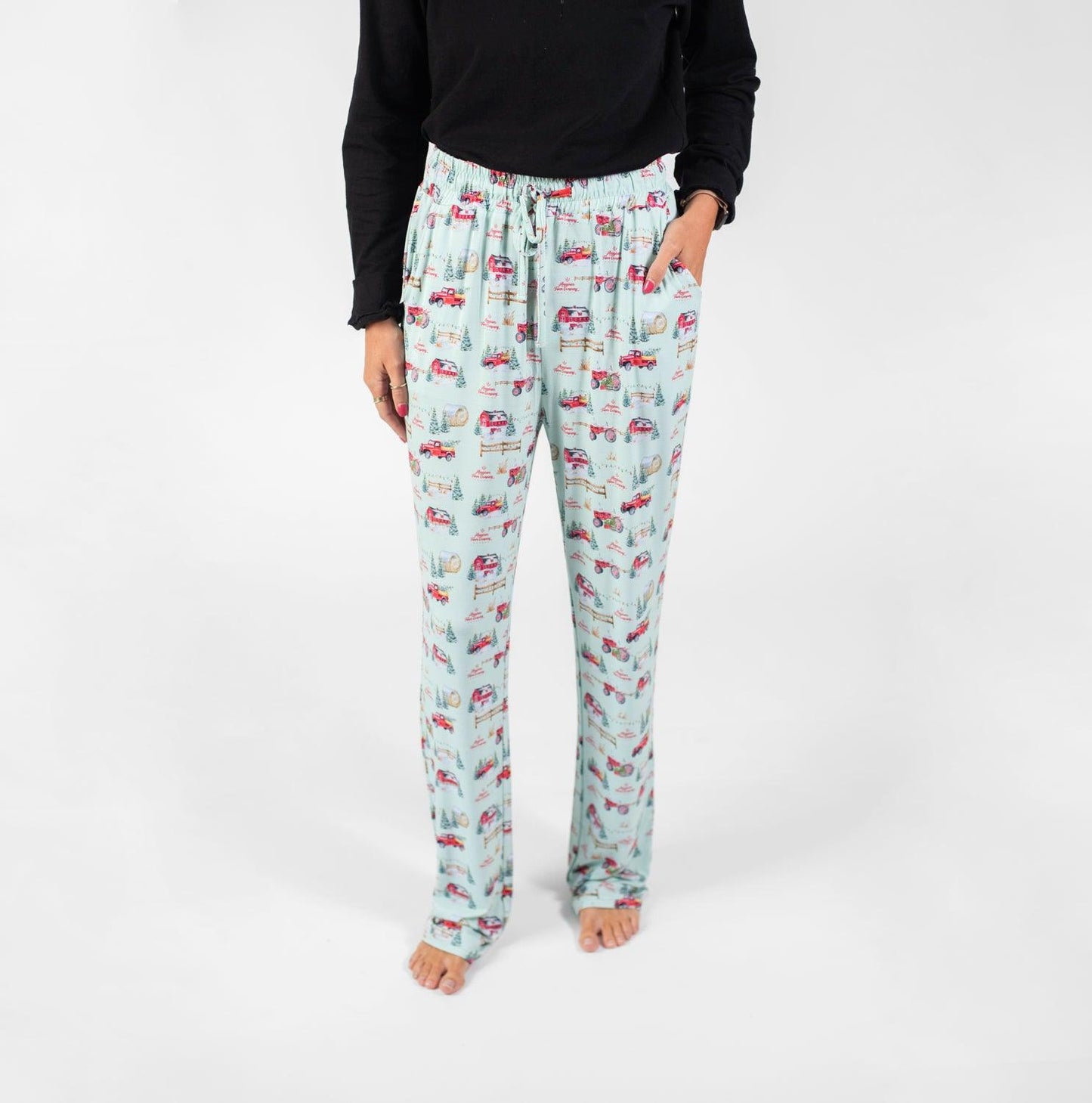 Christmas on the Farm Bamboo Pajama Pants - American Farm Company