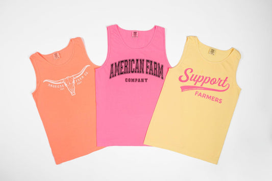 AFC 'Best of Summer Old School' Neon Tank 3 Pack - American Farm Company