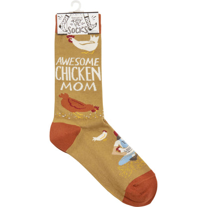 'Awesome Chicken Mom' Socks