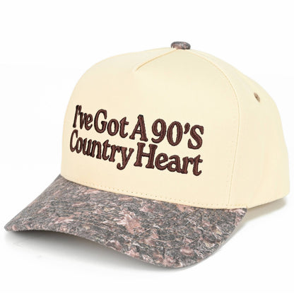 I've Got A 90's Country Heart Two Tone Trucker Hat