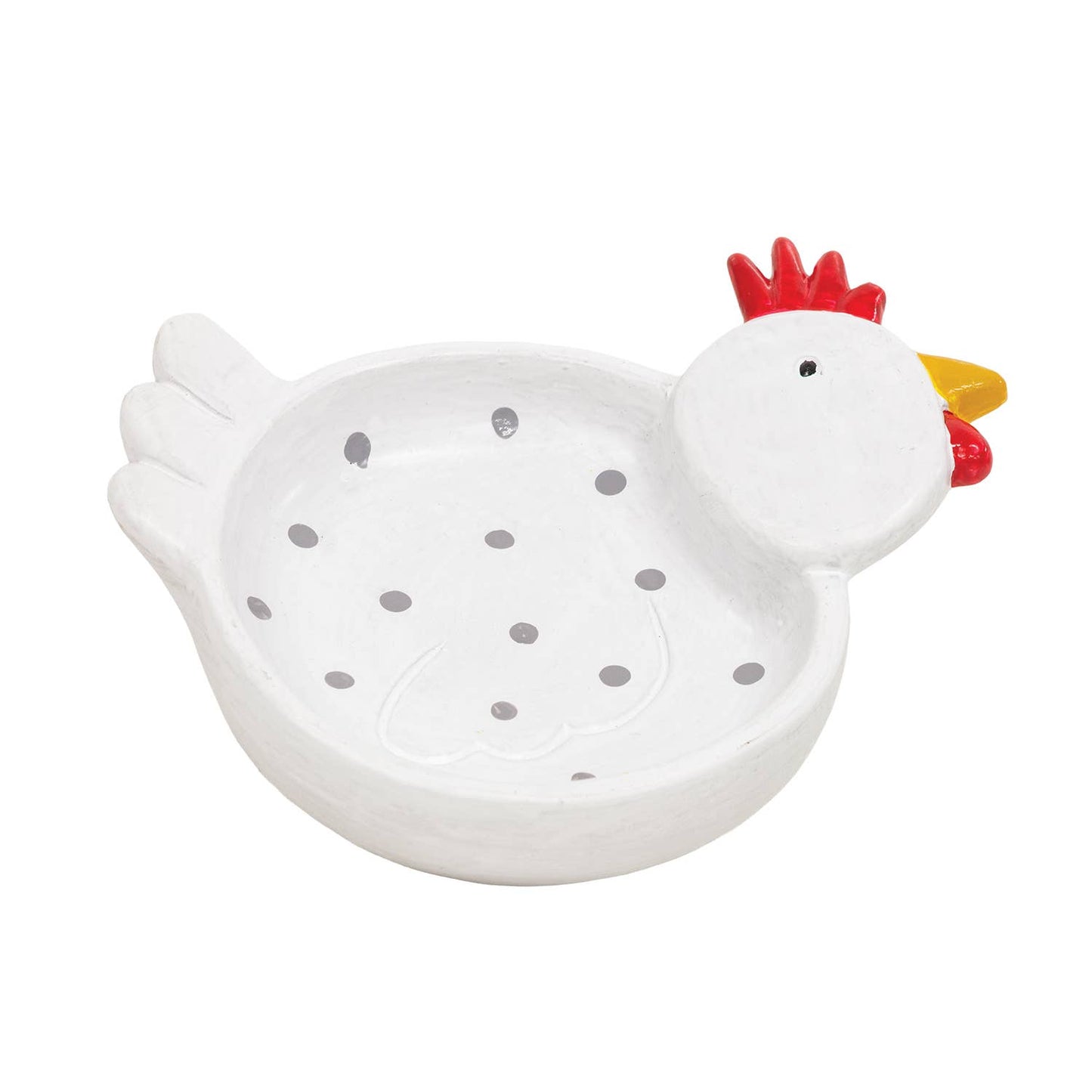 Polka Dot Chicken Trinket Dish