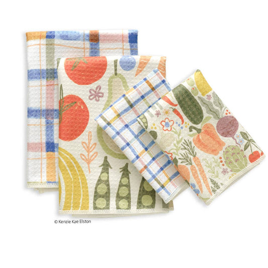 Farm Stand Microfiber Towel Set - Set of 4