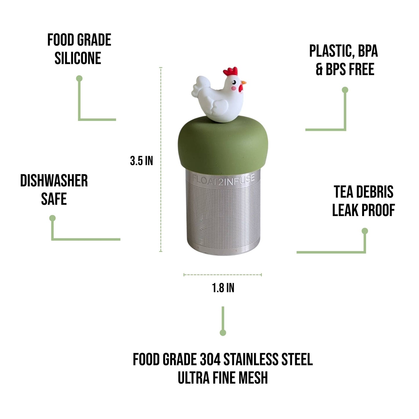 Chicken Floating Tea Steeper