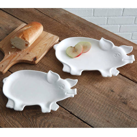 Set of Two Piglet Plates - American Farm Company