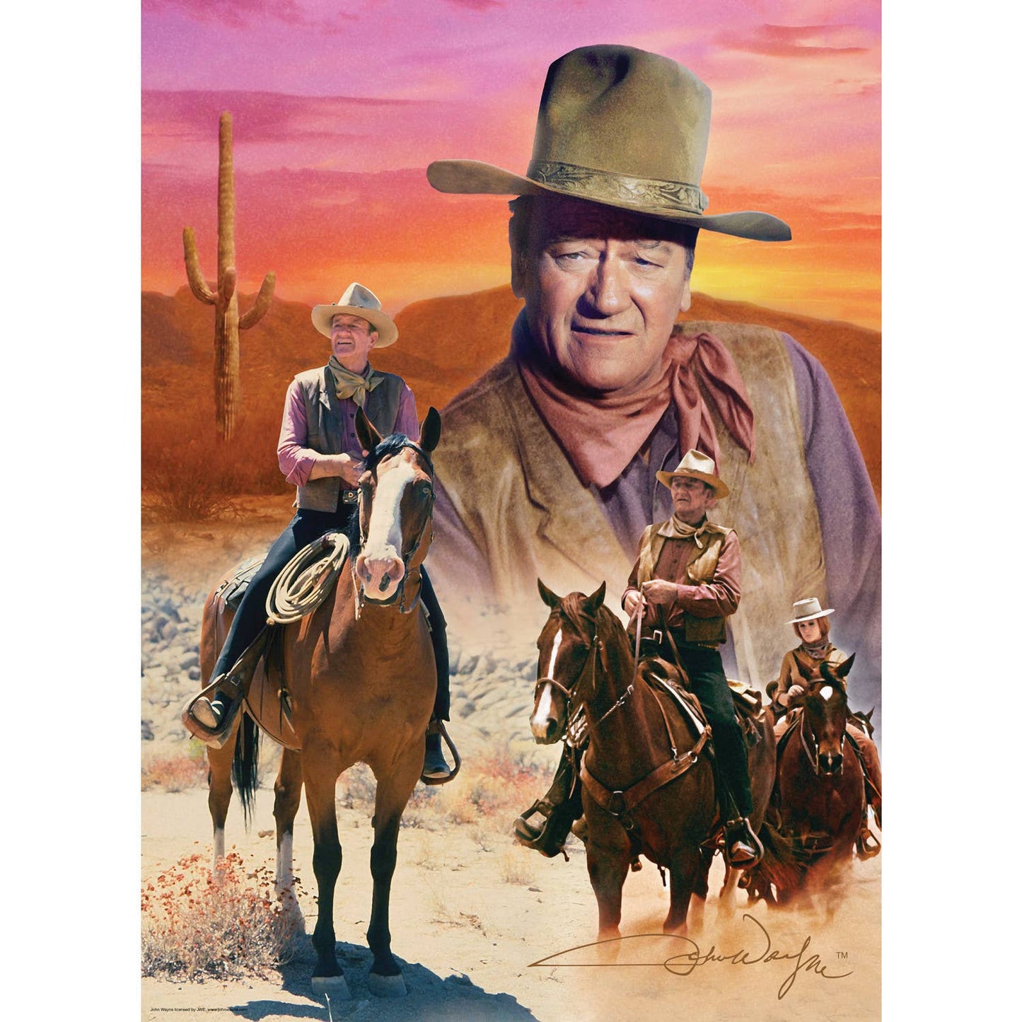 John Wayne Collection - The Cowboy Way 1000 Piece Puzzle