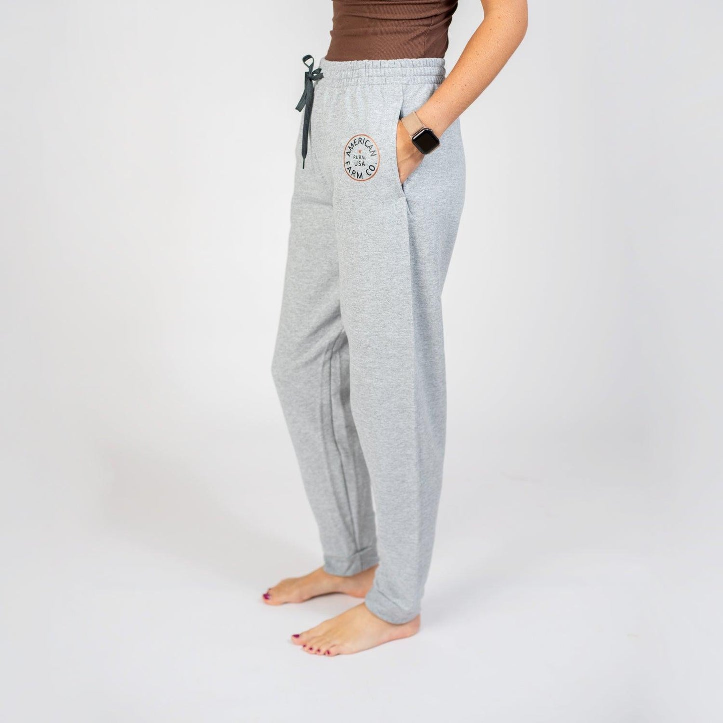 Rural USA Grey Joggers - NEW - American Farm Company