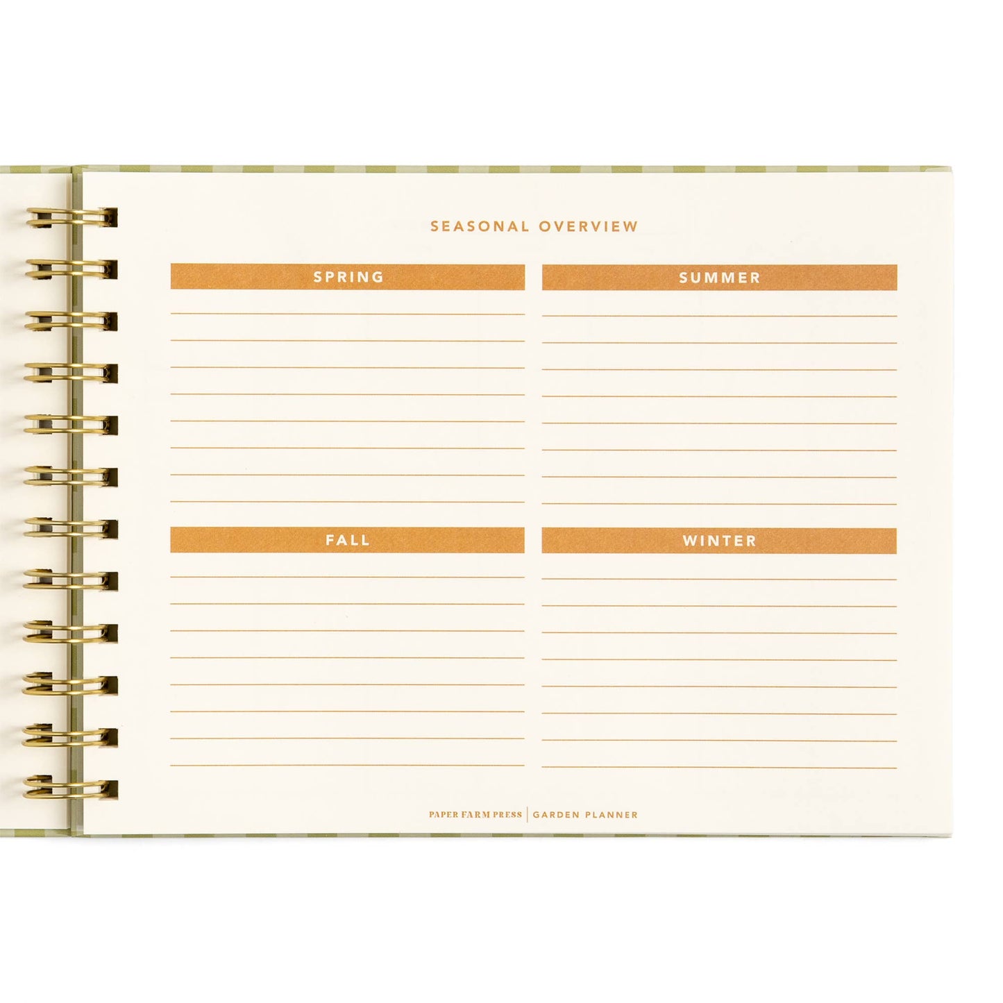 Life On The Homestead Gingham Garden Planner