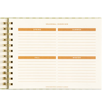 Life On The Homestead Gingham Garden Planner