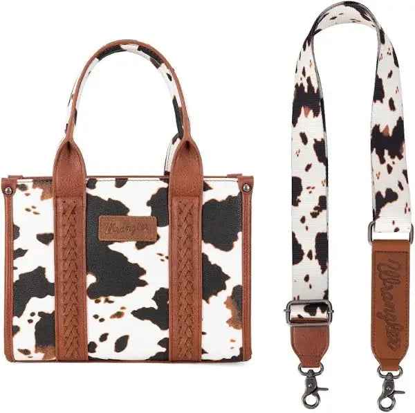 Wrangler Cow Print Tote/Crossbody