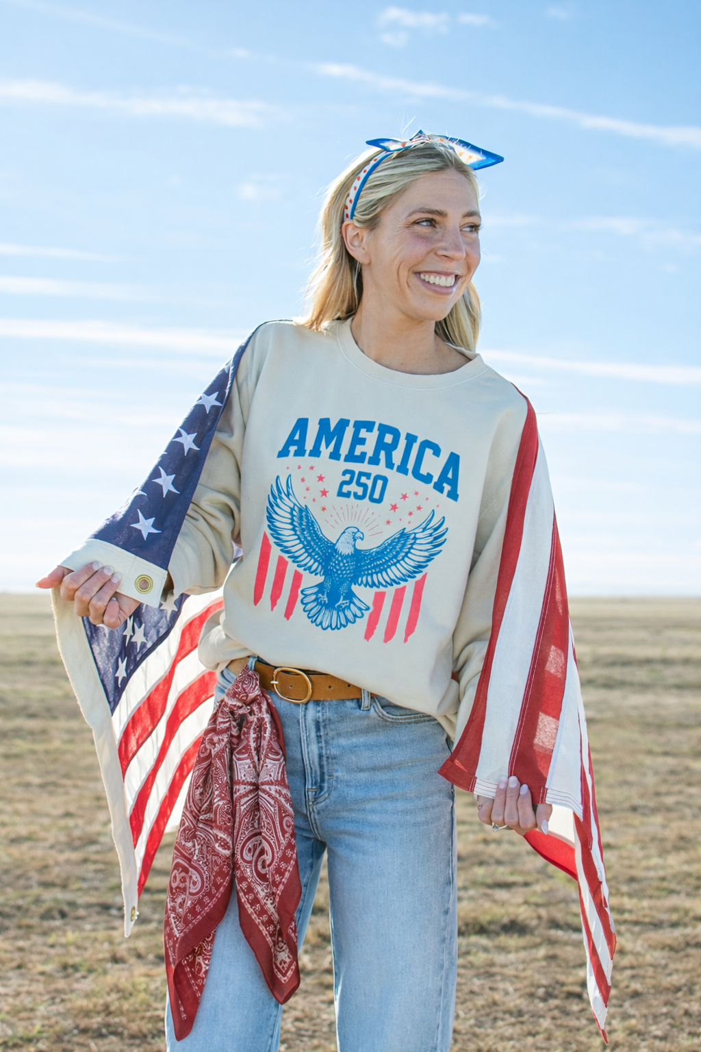 Vintage Eagle 'America 250' Crewneck