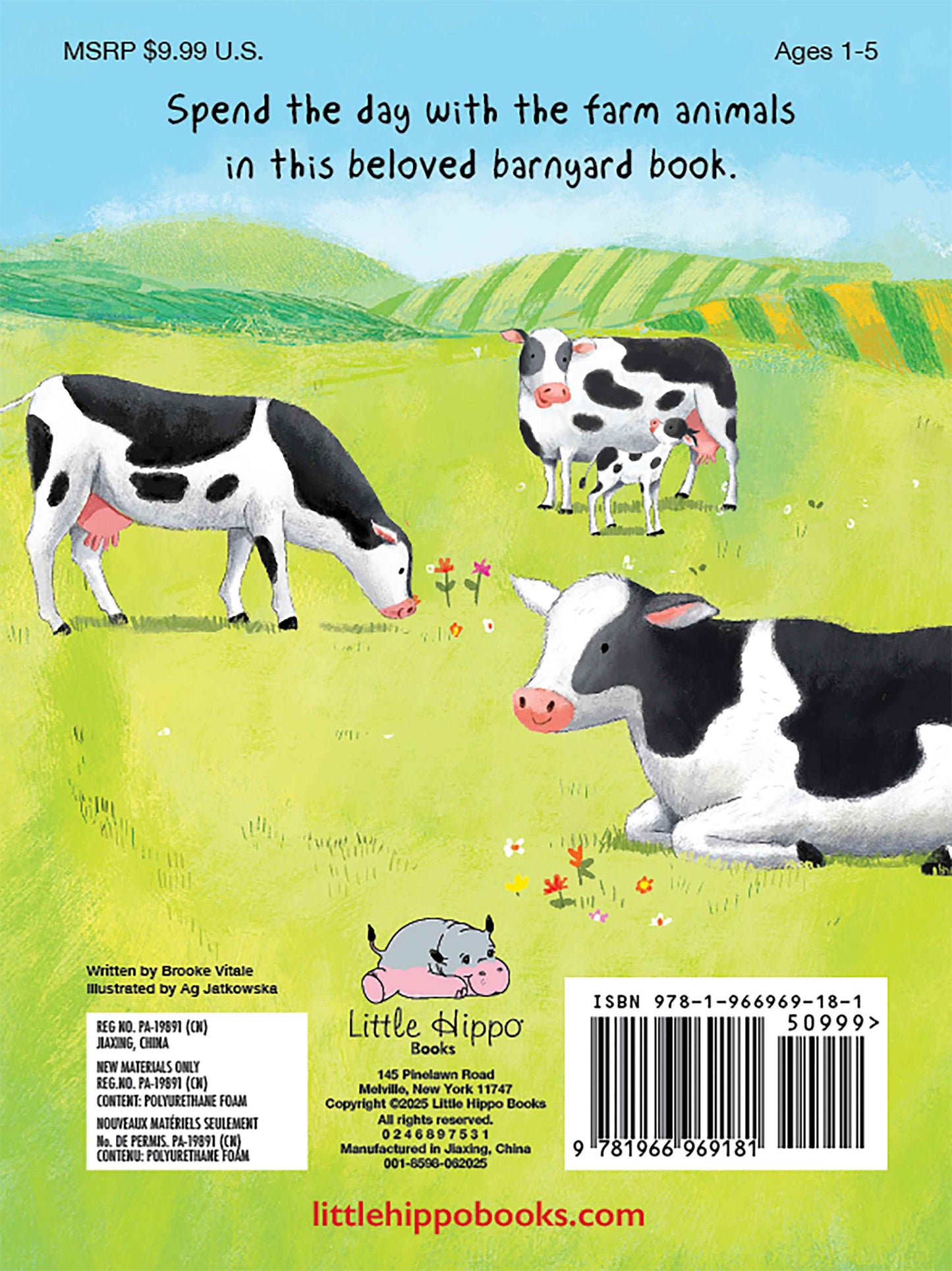 'A Day on the Farm' Padded Board Book