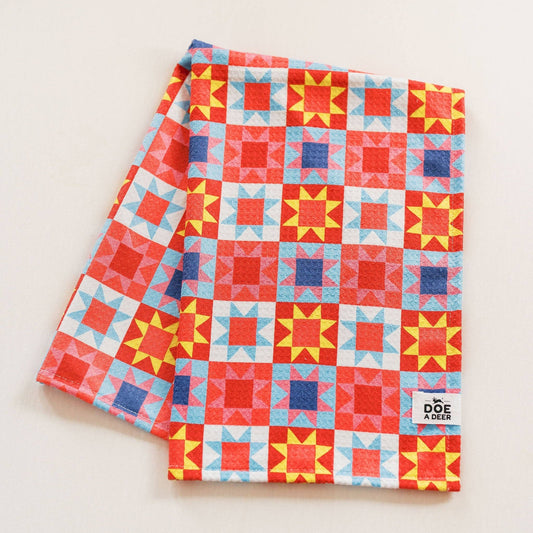 Sawtooth Star Waffle Towel