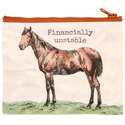 'Financially Unstable' Zipper Wallet