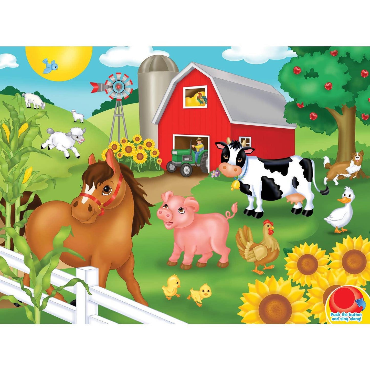 Old McDonald - 24 Piece Musical Floor Puzzle - American Farm Company