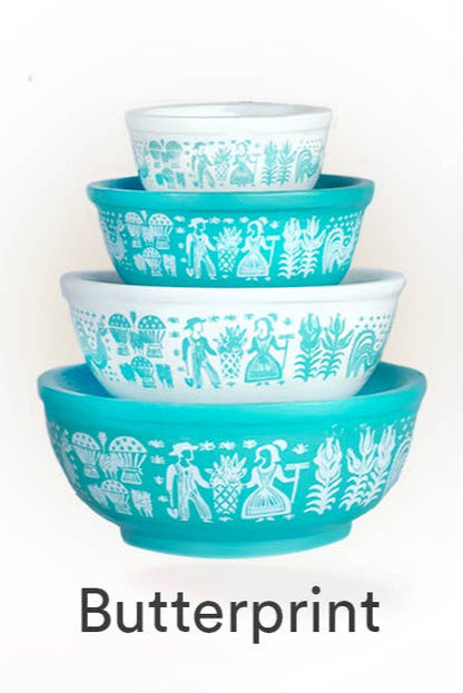 Mini Pyrex-Inspired Mixing Bowls Stackable Set