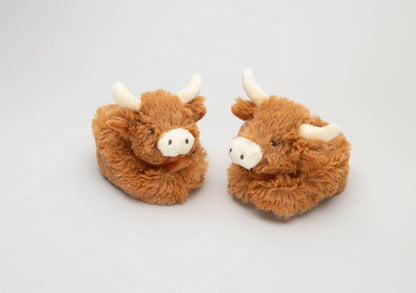 Highland Cow Baby Slippers