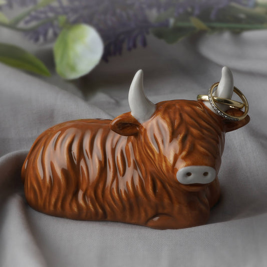 Highland Cow Ring Holder