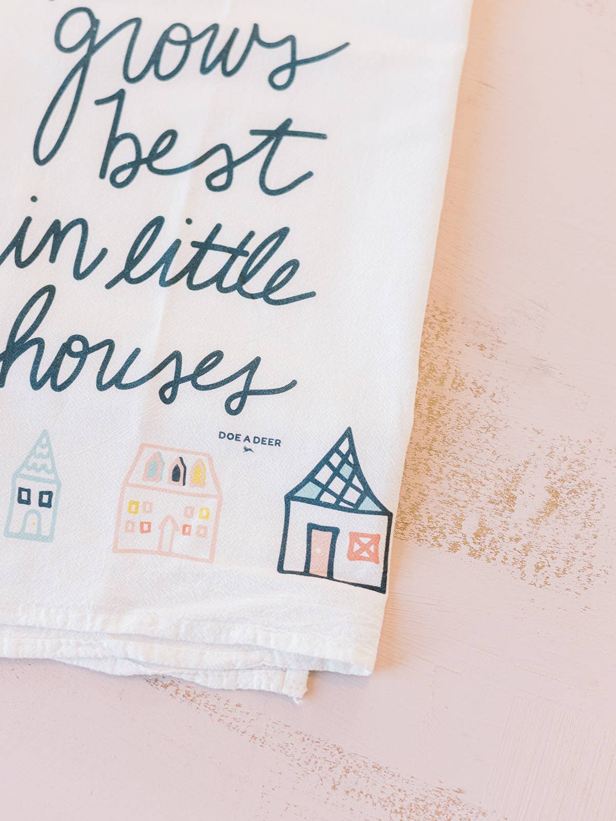 'Love Grows Best' Flour Sack Towel