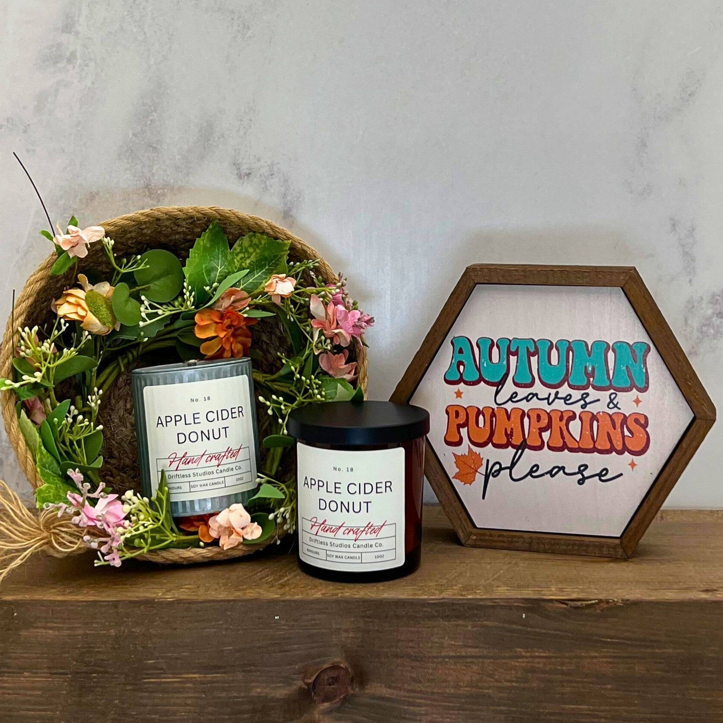 Apple Cider Donut Tin Farmhouse Candle