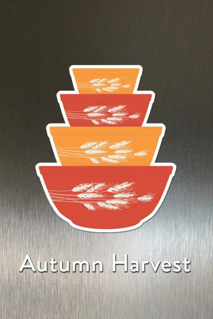 Vintage Mixing Bowl Stack Magnet