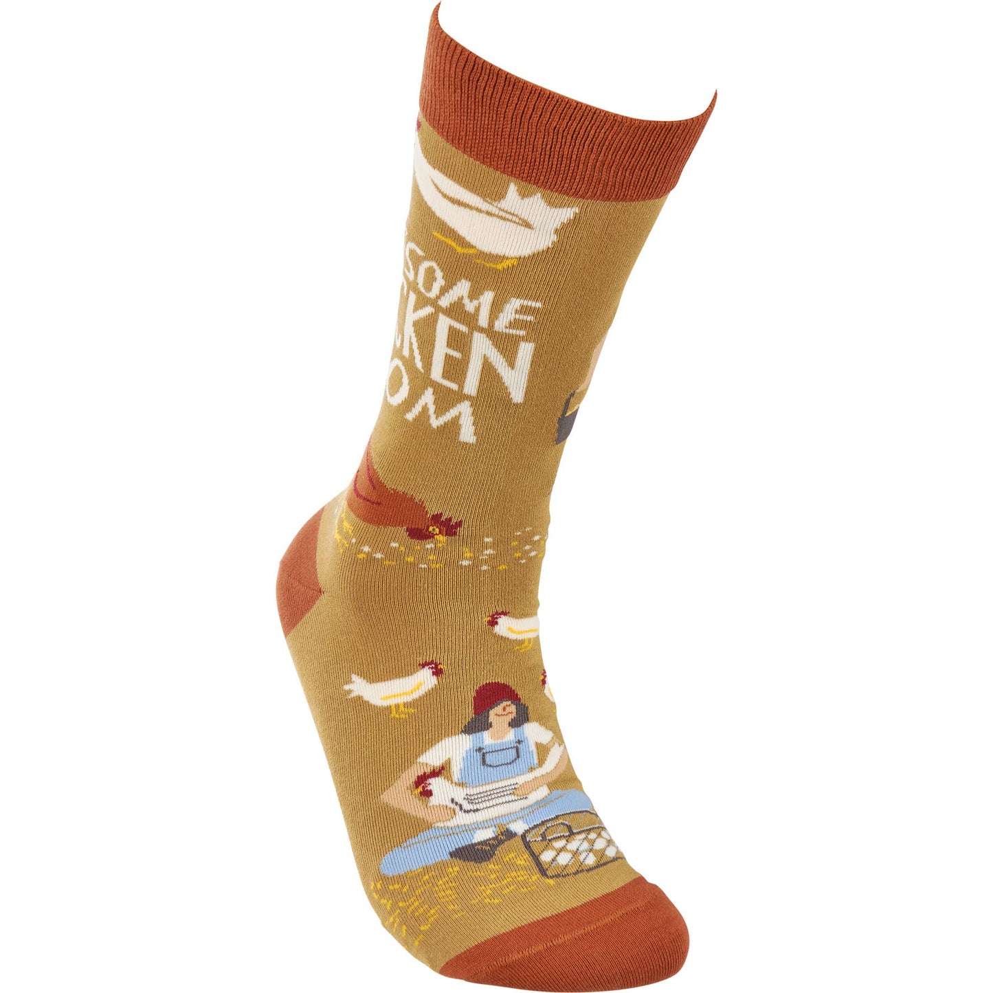 'Awesome Chicken Mom' Socks