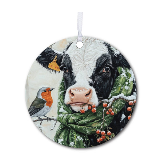 Cow Hanging Christmas Ornament