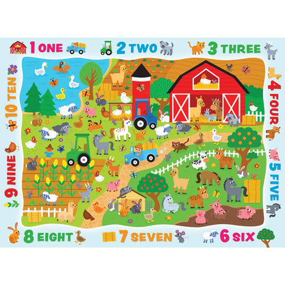 Hide & Seek - Counting on the Farm 48 Piece Puzzle