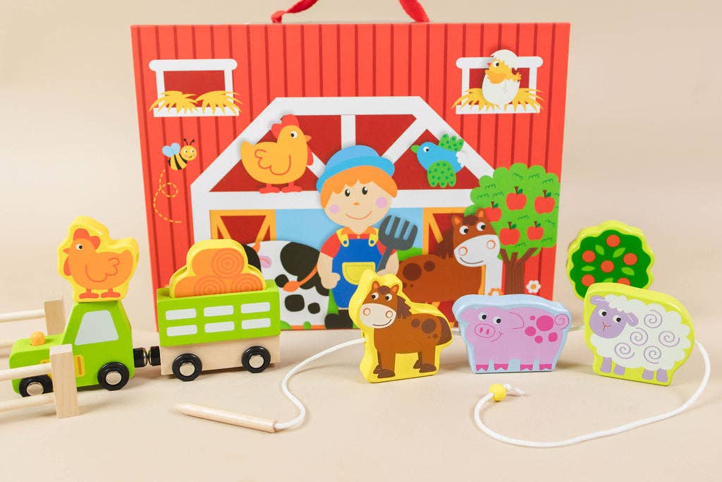 Farm Play Lacing Activity Toy