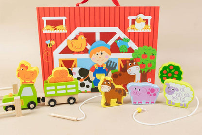 Farm Play Lacing Activity Toy