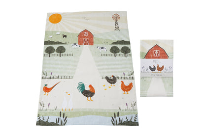 Farmyard Tea Towel