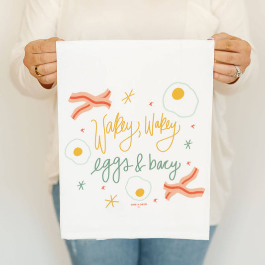 'Wakey Wakey' Breakfast Flour Sack Towel