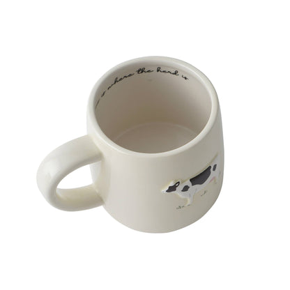 Cow 'Home is Where The Herd Is' Mug