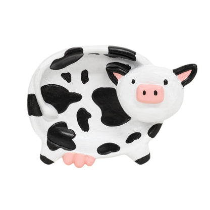 Black & White Cow Trinket Dish