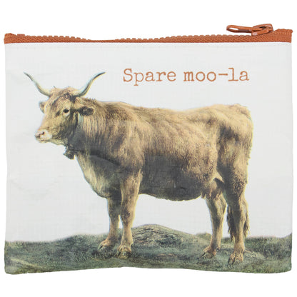 'Spare Moola' Zipper Wallet