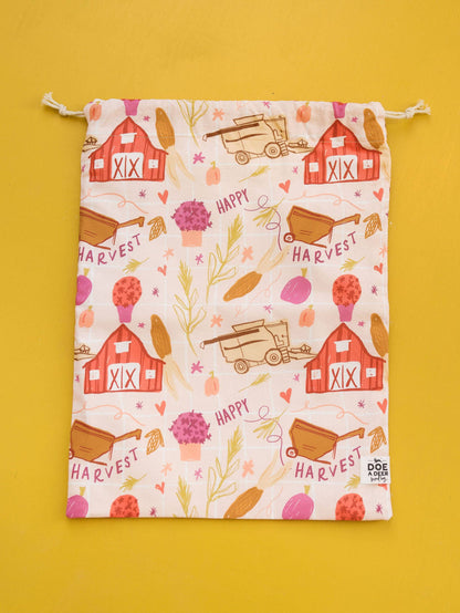 Happy Harvest Bread Bag