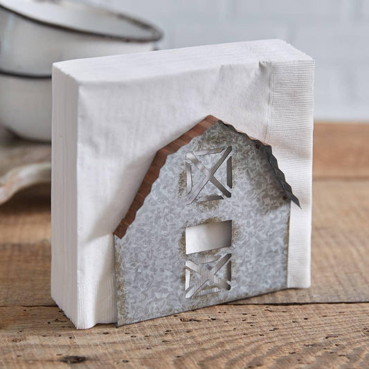 Galvanized Barn Napkin Holder - American Farm Company