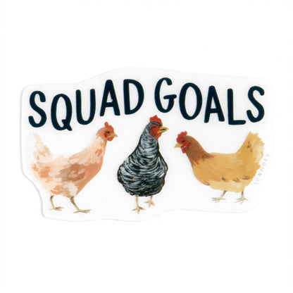 'Squad Goals' Clear Chicken Sticker