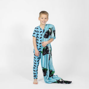 Big Green Tractor Toddler/Youth Bamboo Pajama Set - American Farm Company