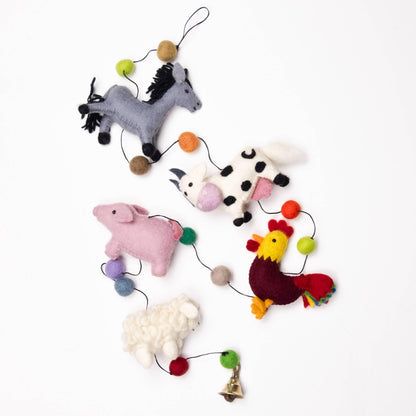 Farm Animals Felt Garland - American Farm Company