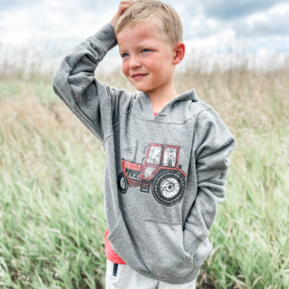 Red Tractor Youth & Toddler Hoodie - American Farm Company