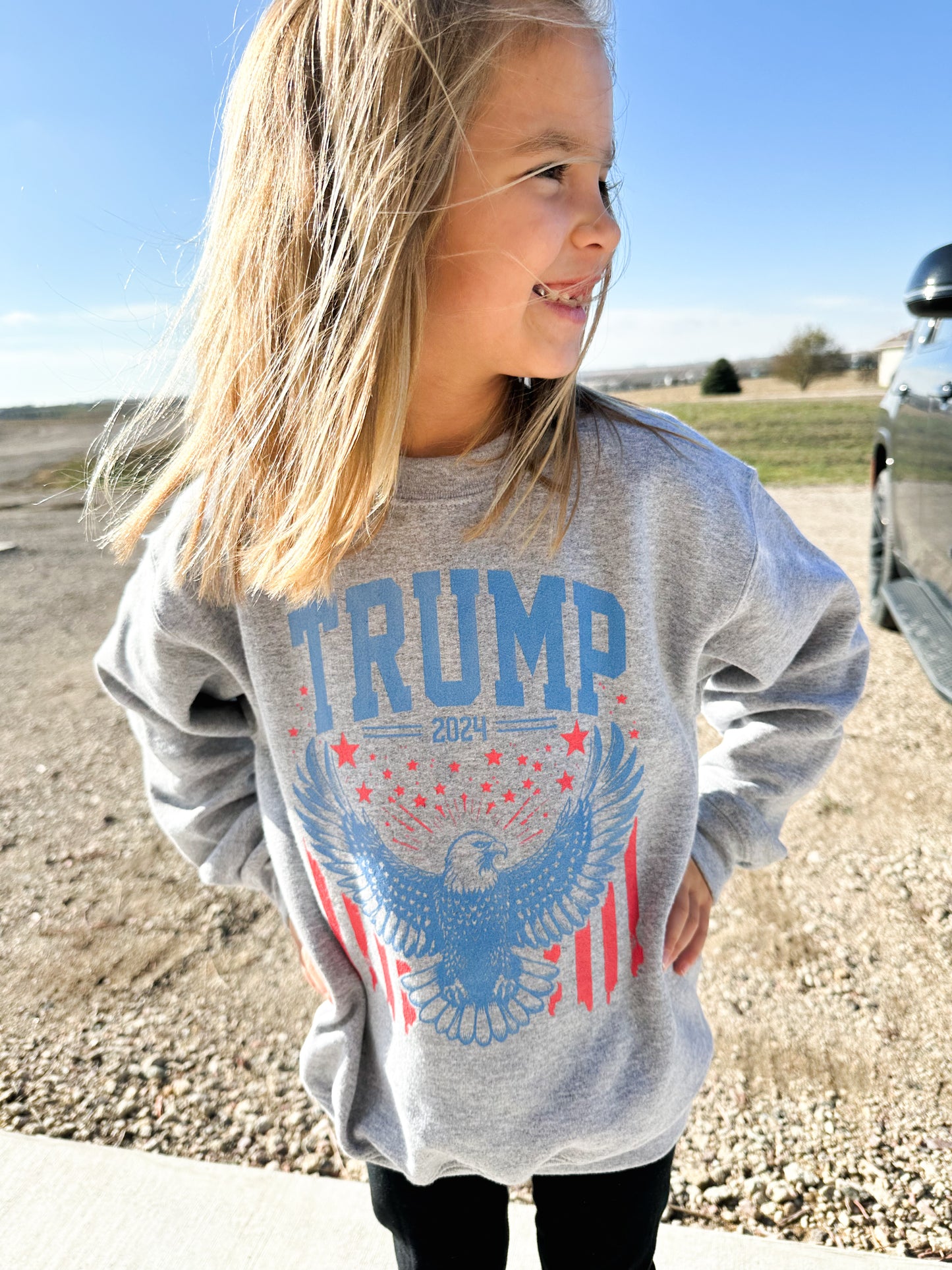 Vintage ‘TRUMP 2024’ Youth Crewneck