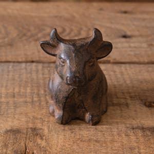 Cast Iron Bull Figurine - American Farm Company