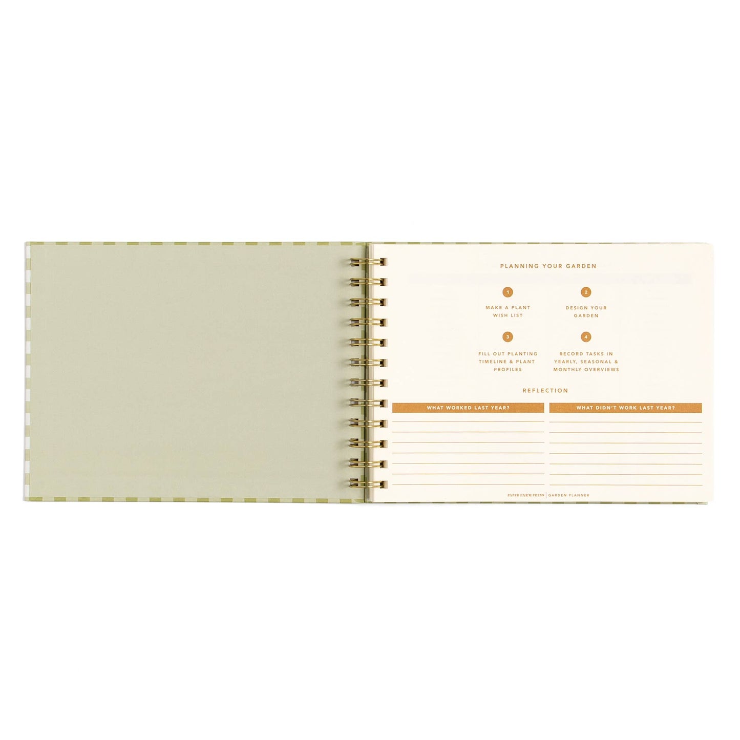 Life On The Homestead Gingham Garden Planner