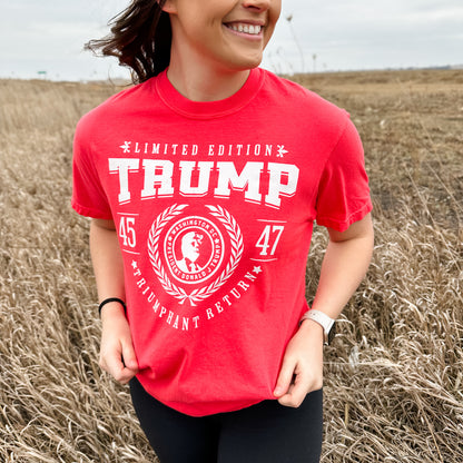 TRUMP 'Triumphant Return' Red Tee