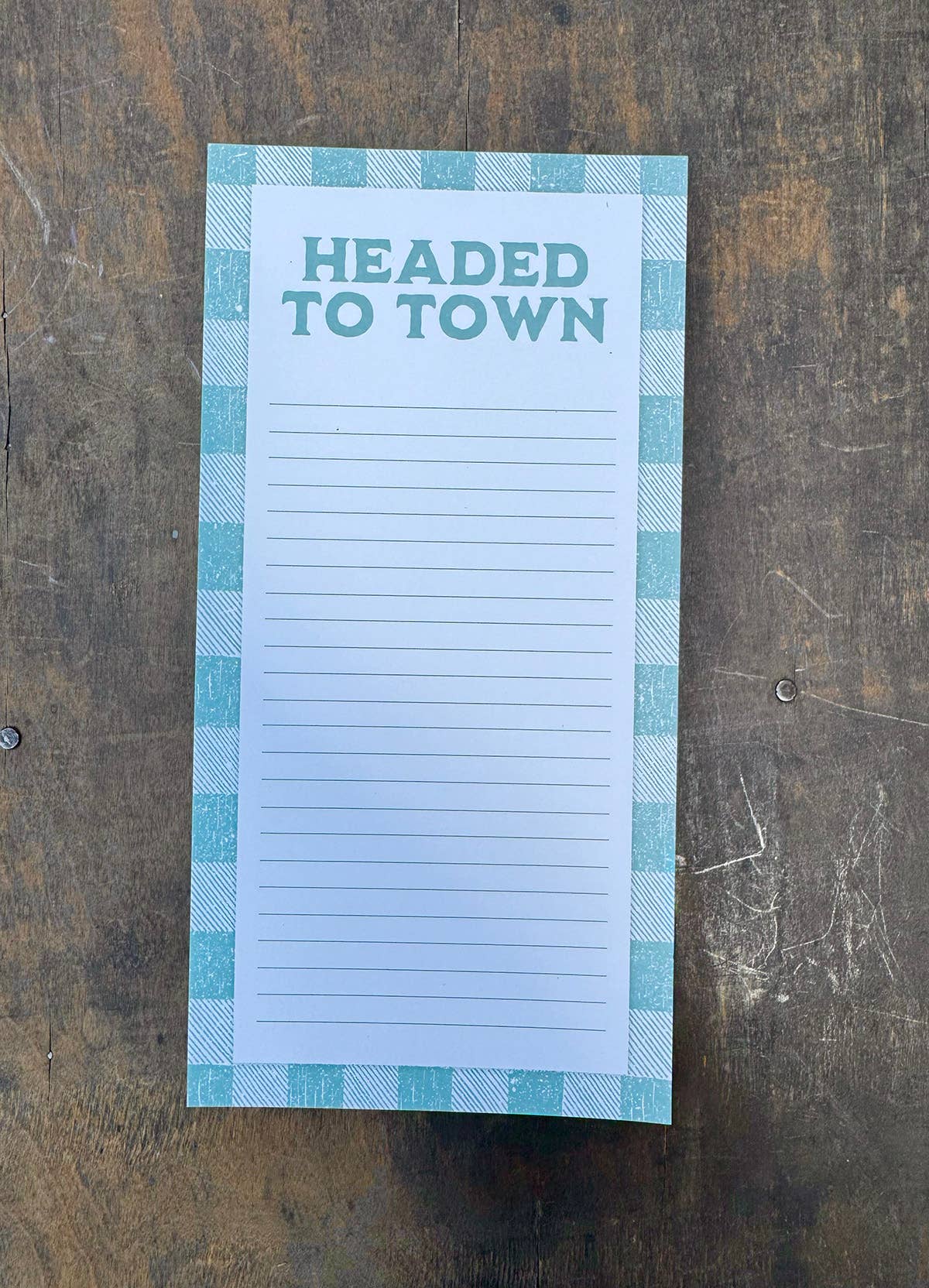 'Headed To Town' Notepad