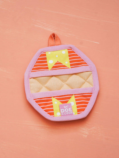 Quilted Pumpkin Mini Mitts - Set of 2