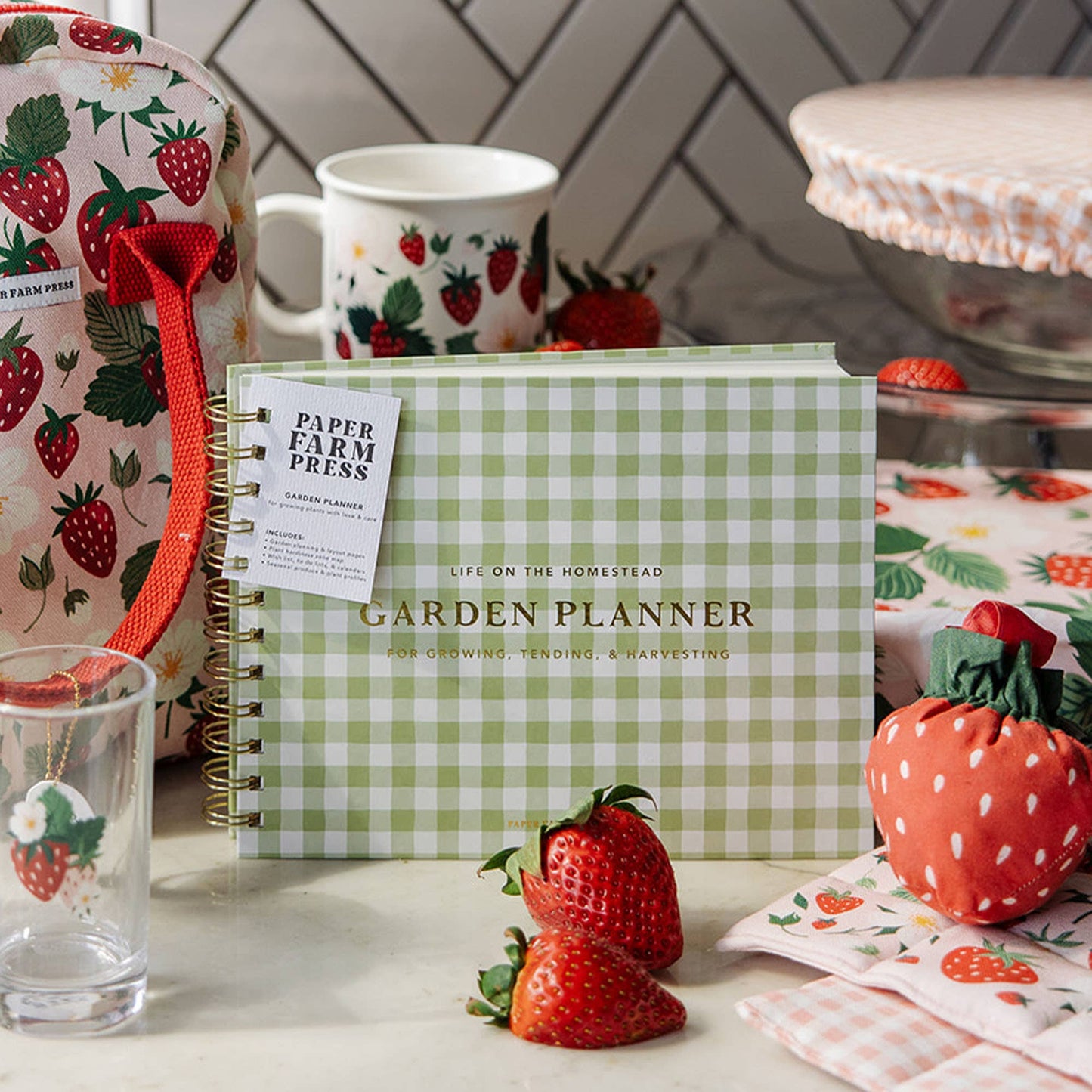 Life On The Homestead Gingham Garden Planner